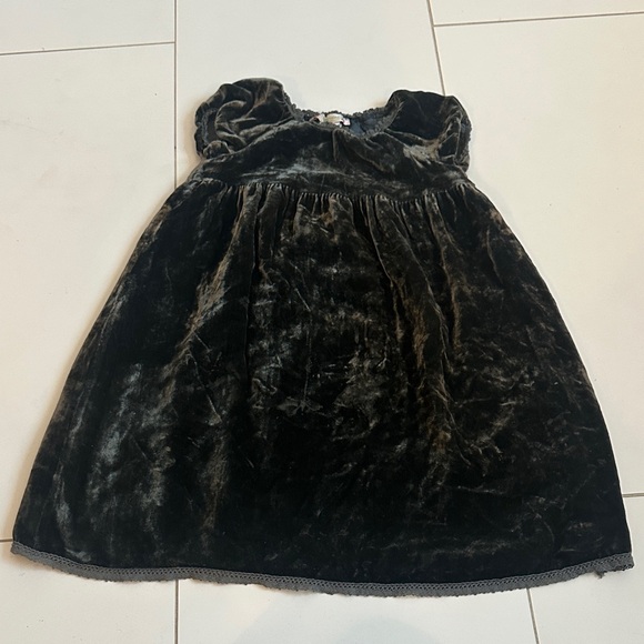 blue dress for baby girl BONPOINT FLAVIE LACE-TRIMMED DRESS – 8pm Canada Store main image 0